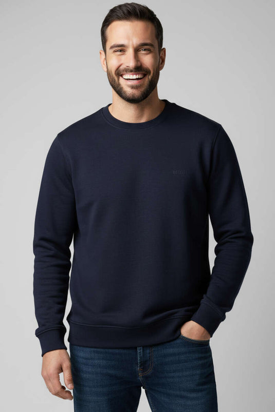 Sudadera con emblema de Thessaloniki Besse para hombre azul marino