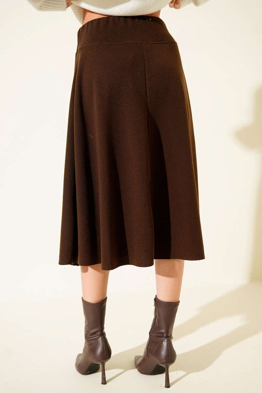 Thessaloniki Midi Skirt Coffee