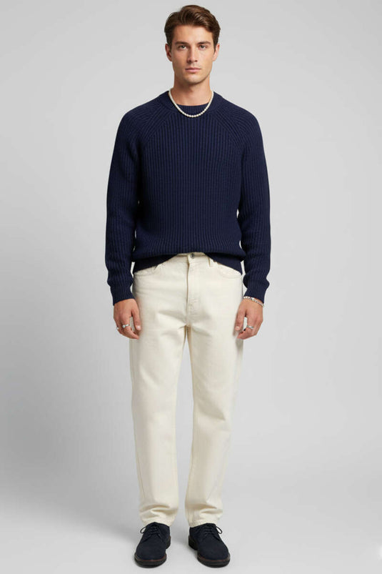 Thessaloniki Strickpullover für Herren, Marineblau