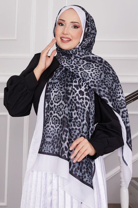 Sena Sciarpa con Stampa Leopardo Leopardo
