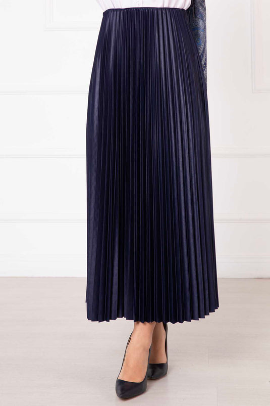 Sena Piliseli Etek Lacivert