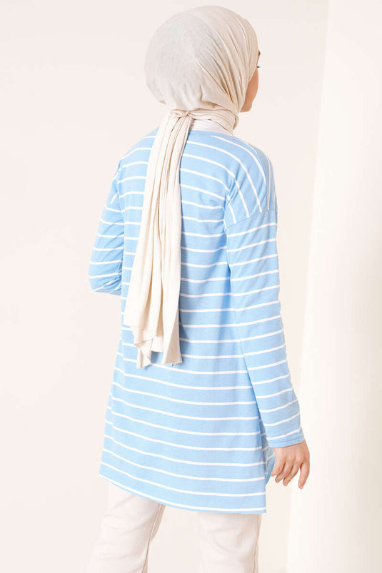 Striped Tunic Baby Blue
