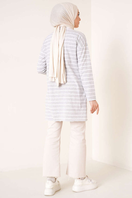 Striped Tunic Gray
