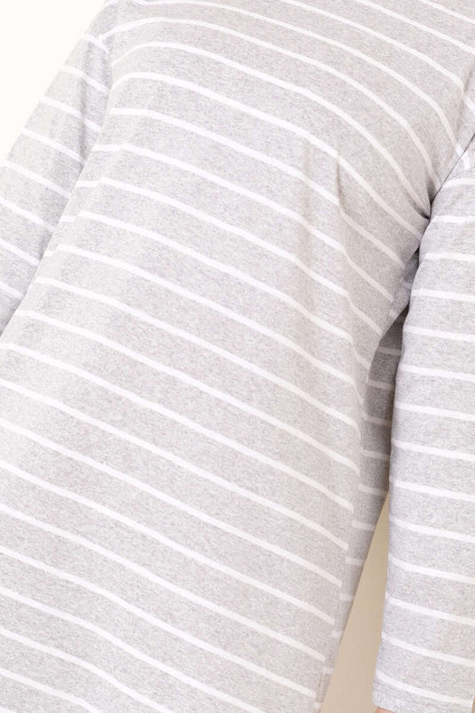 Striped Tunic Gray