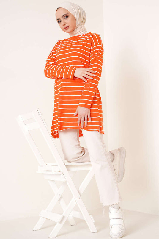 Striped Tunic Orange