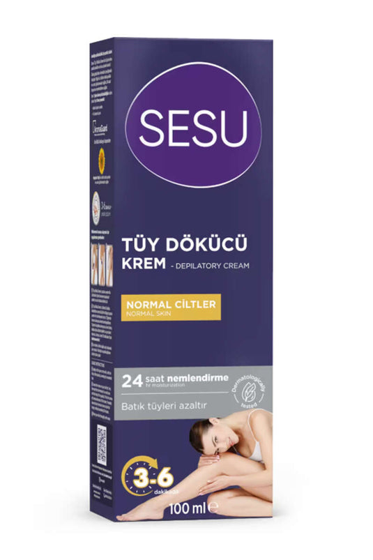 Crème dépilatoire Sesu pour peaux normales 100 ml