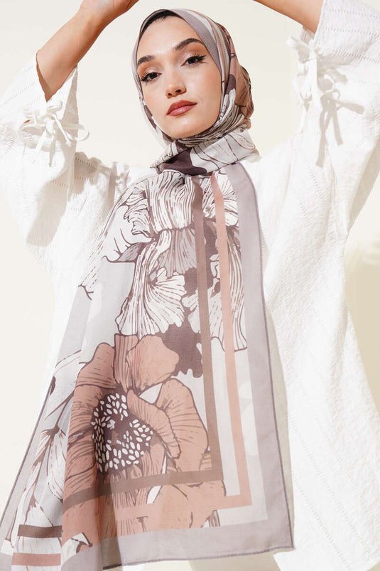 Shelia Pattern Lina Shawl Stone