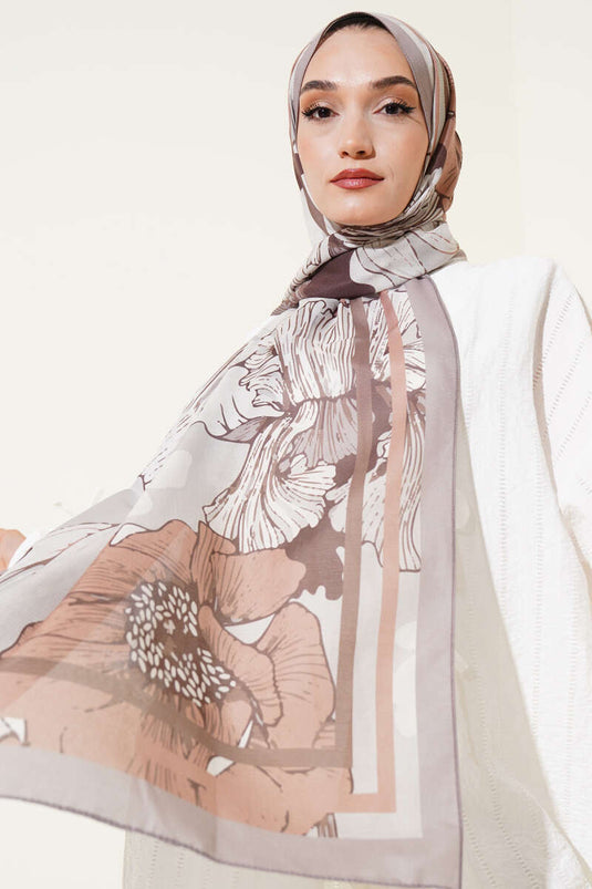 Shelia Pattern Lina Shawl Stone