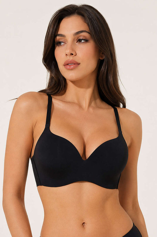 Soutien-Gorge Sans Coutures Noir Sans Armatures