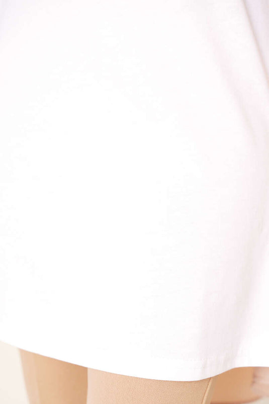 Zero Sleeve Combed Cotton Underwear White