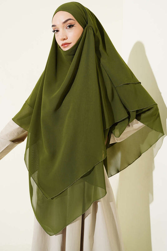 Châle Himar en chiffon vert pistache