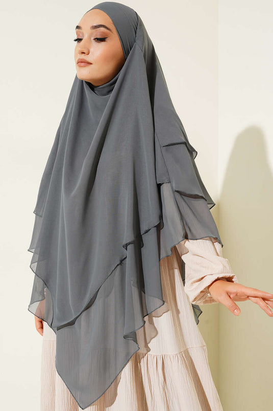 Chiffon Souffle Himar Sjaal Grijs