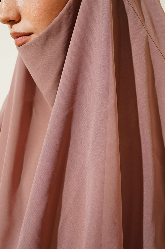 Mousseline Soufflé Himar Châle Saumon