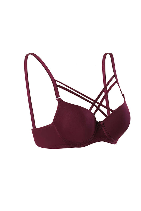 حمالة صدر كروس مايكرو مبطنة بالسيليكون - لون أرجواني