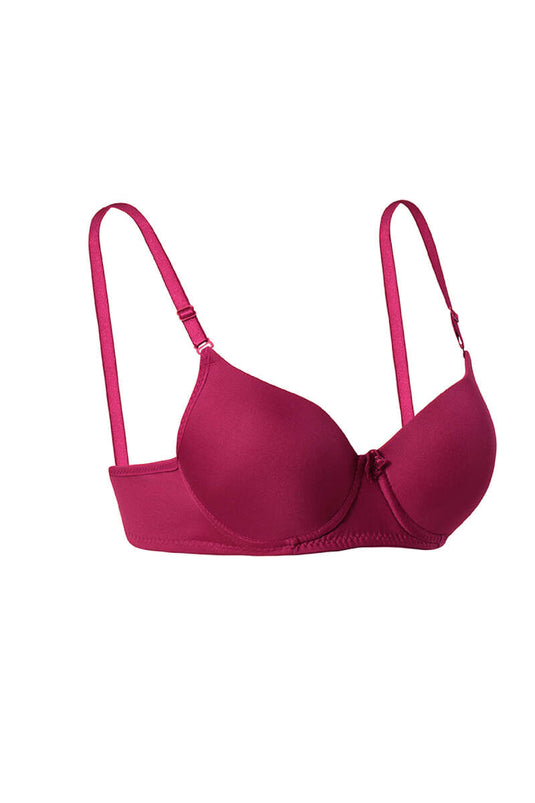 Silikonlu Destekli Micro Sütyen Bordo