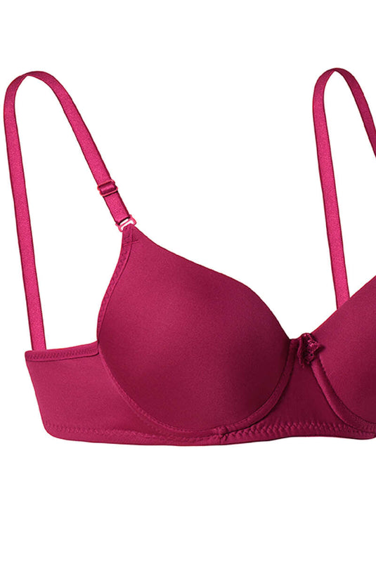 Silikonlu Destekli Micro Sütyen Bordo