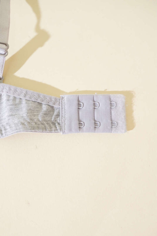 Silicone Padded Micro Bra Gray