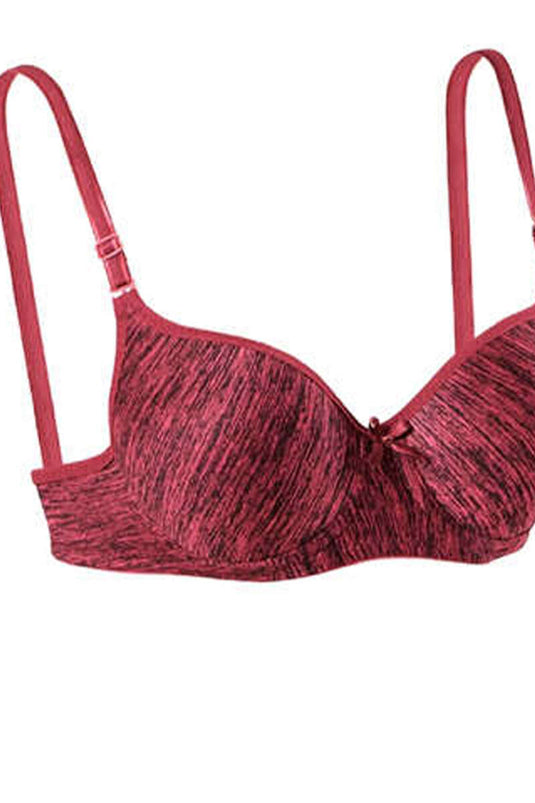 Desteksiz Telsiz İçi Boş Sütyen Melanj Bordo