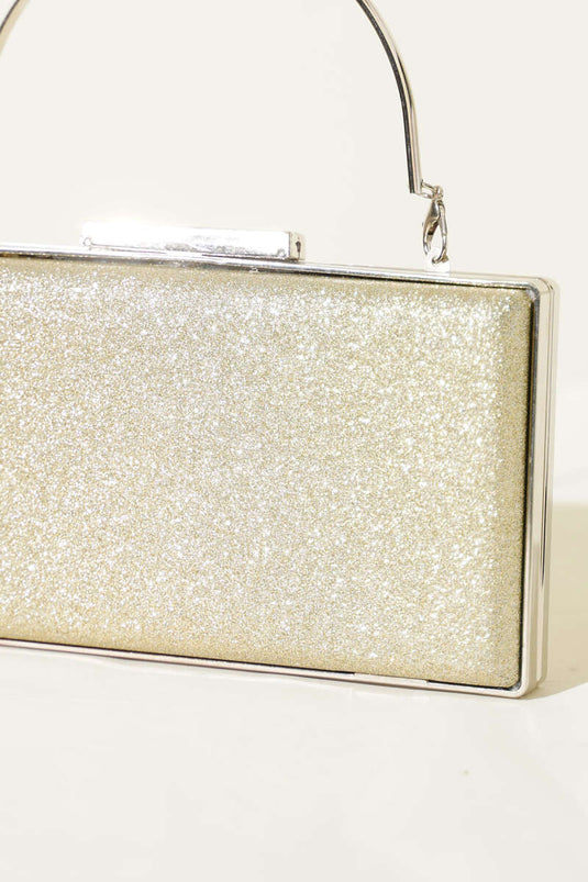 Simli Damen Clutch Tasche Gold
