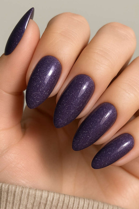 Glittery False Nails, Purple