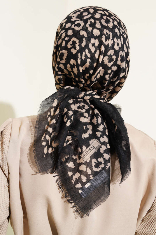 Caramel Series Flamu Cotton Scarf Leopard