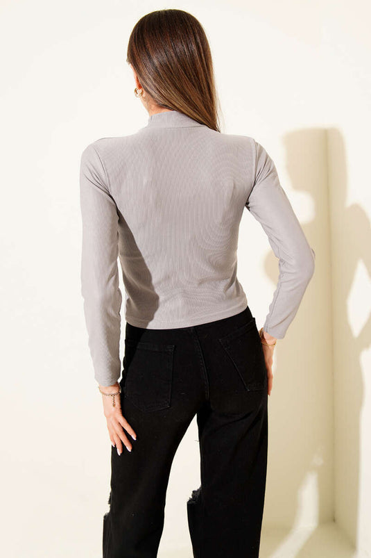 Sıra Taşlı Kaşkorse Body Gri