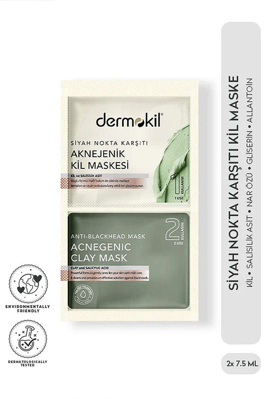 Masque À L'argile Anti-Points Noirs Akjenik 2 X 7,5 Ml