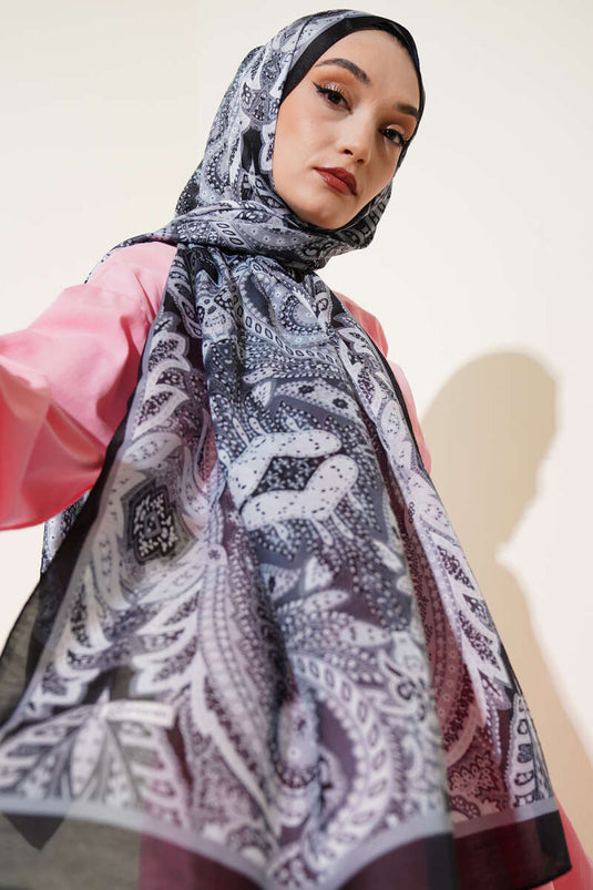 Siyah Serisi Soft Şal Asorti 8