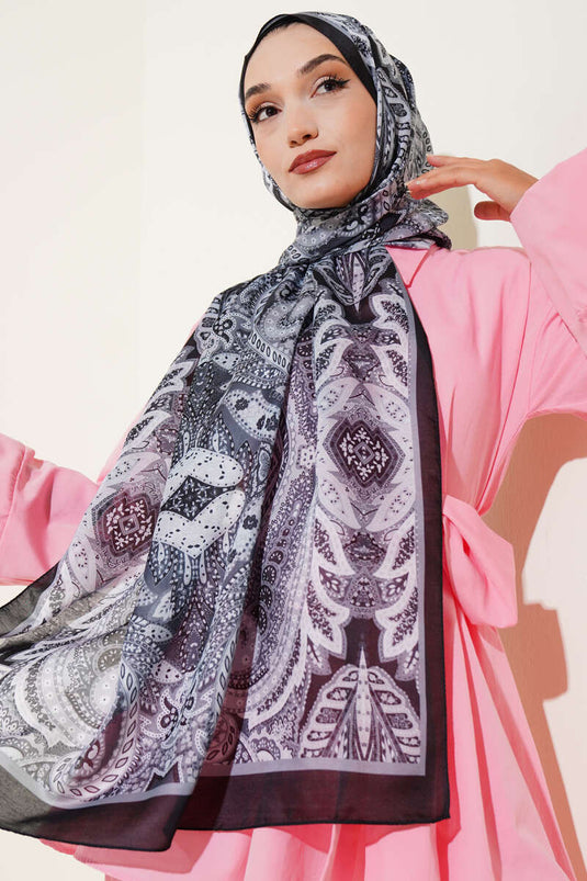 Siyah Serisi Soft Şal Asorti 8