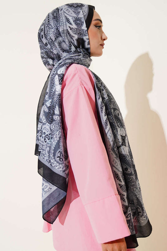 Siyah Serisi Soft Şal Asorti 8