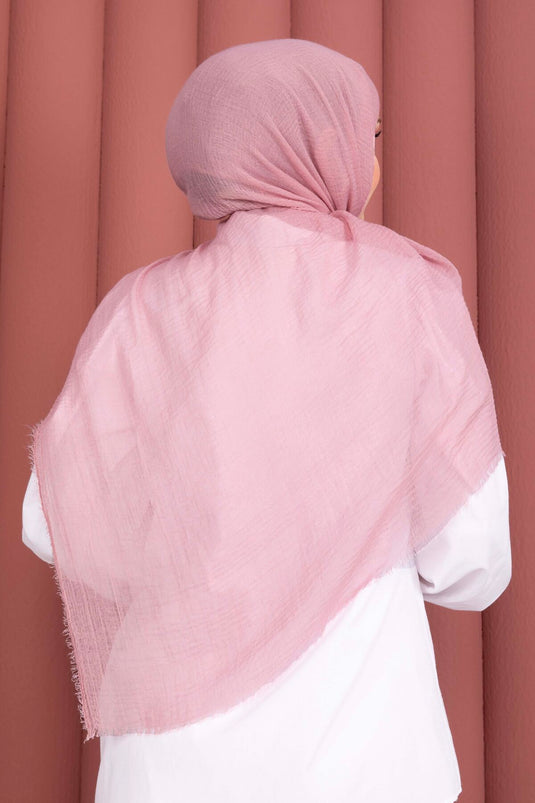 Série de châles Bürümcük doux couleur rose thé