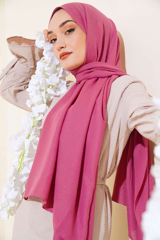 Châle en coton doux Kraş Fuchsia