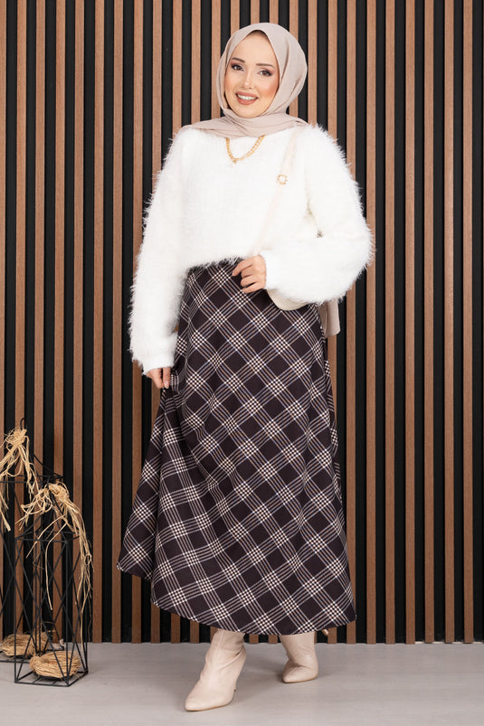 Pull en maille douce et texturée, écru