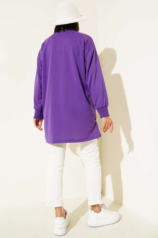 Something Printed Two Rope Tunic Lilac