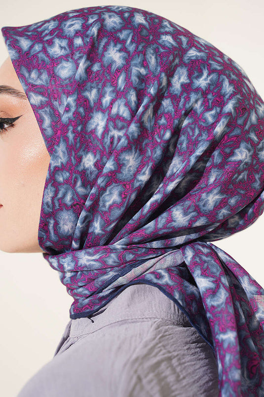 Autumn Breeze Lilac Shawl