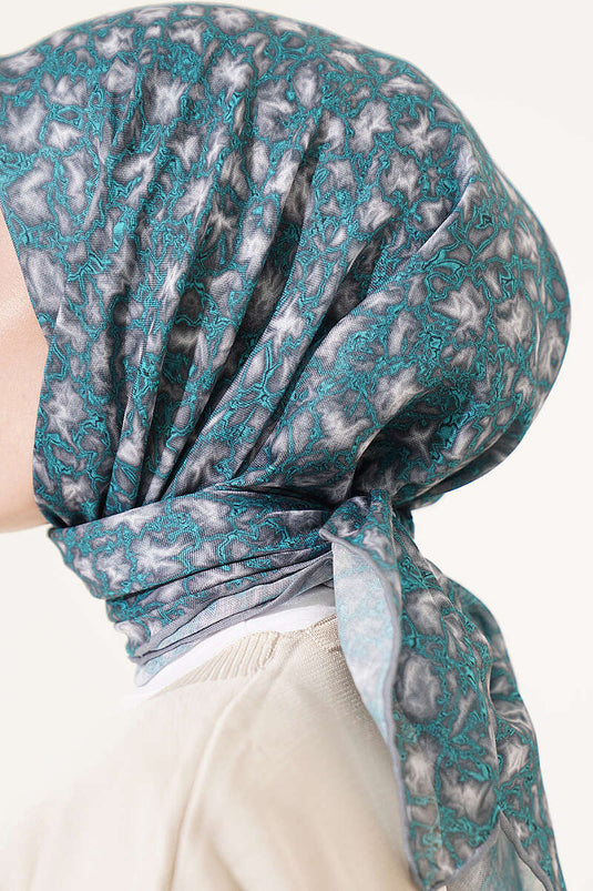 Autumn Breeze Scarf Petrol Green