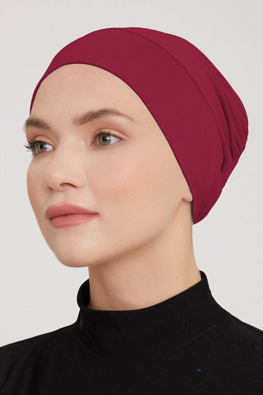 Cuffia da piscina sportiva bordeaux