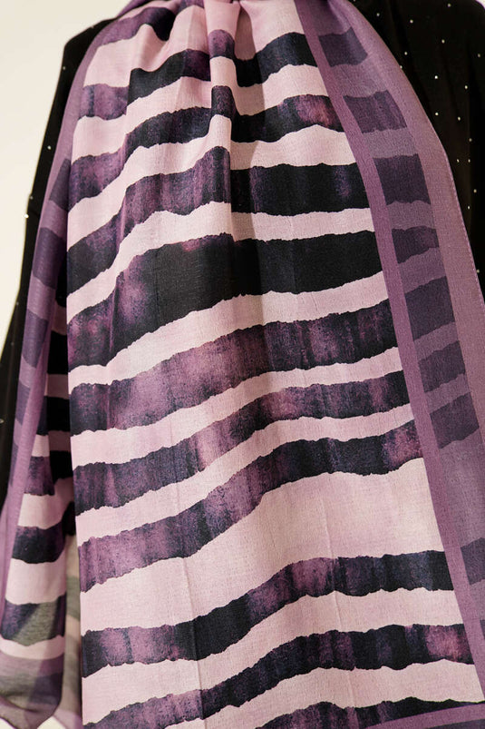 Stick Desen Lina Şal Lila