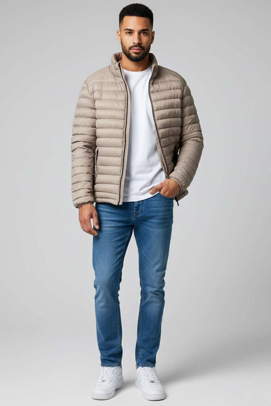 Wasserdichte Herren-Daunenjacke, Nerz