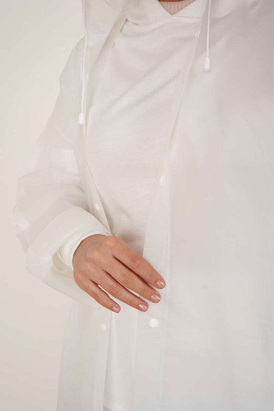 Waterproof Raincoat White