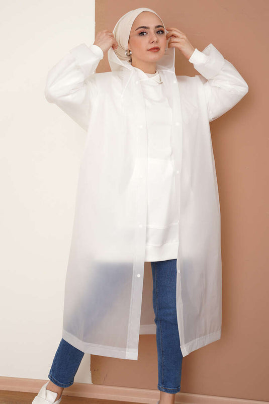Waterproof Raincoat White