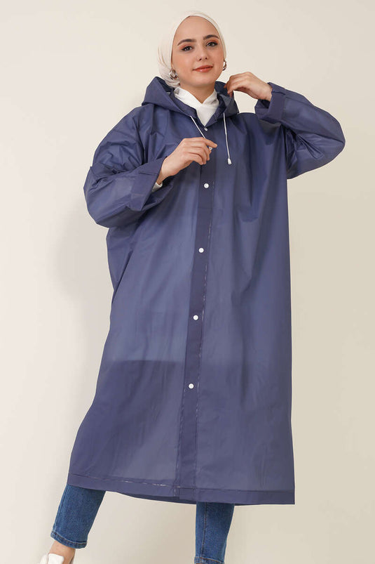Imperméable bleu marine