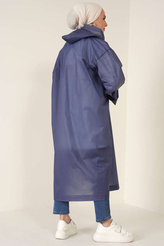 Imperméable bleu marine