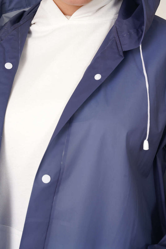 Imperméable bleu marine