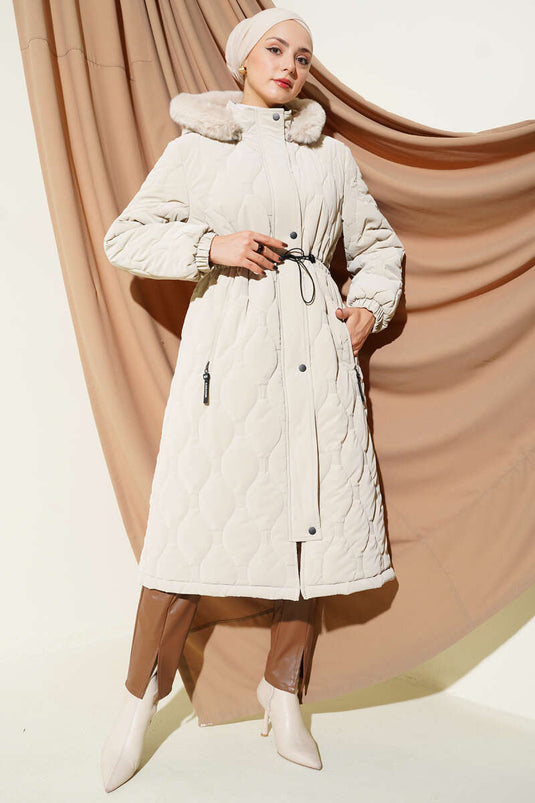 Veste matelassée zippée Waterway beige