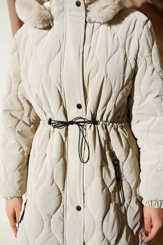 Veste matelassée zippée Waterway beige