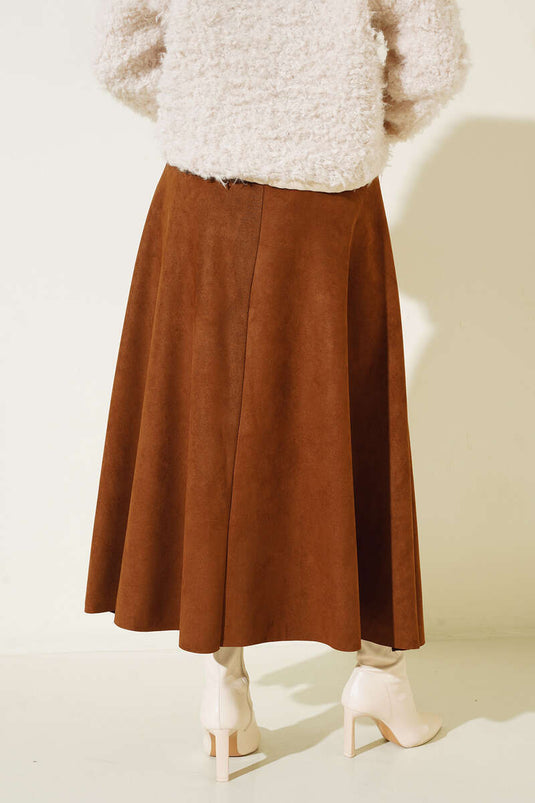 Jupe Mevlana en suède Tan