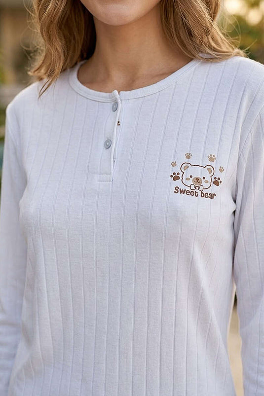 Ensemble De Pyjama Femme Bear Fit Bleu Bébé