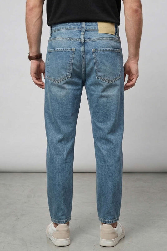 Tapered Fit Kot Erkek Pantolon Yeşil Tint