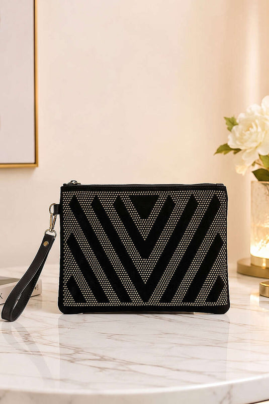Versierde Rits Tas Multicolor